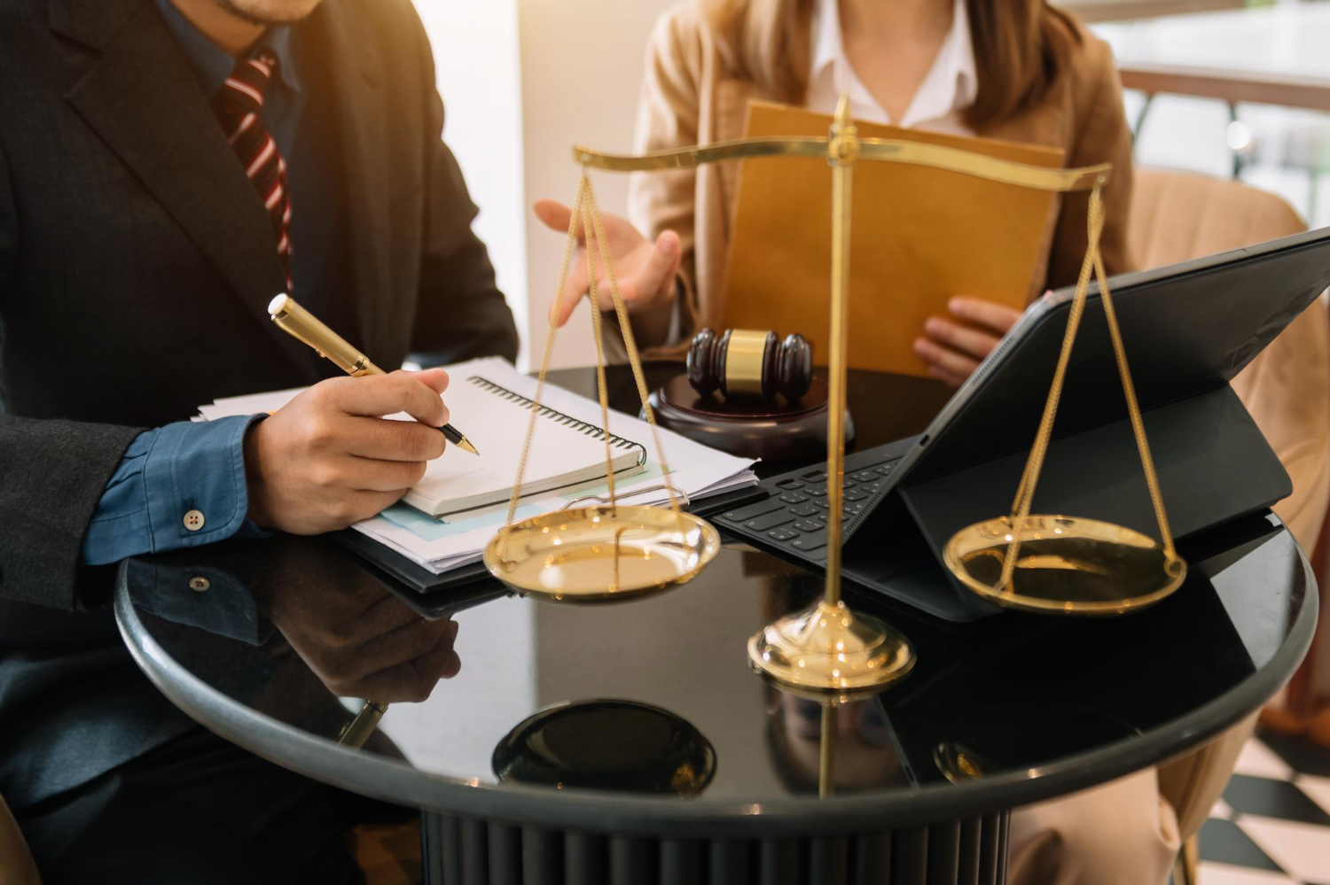business-people-lawyers-discussing-contract-papers-sitting-table-concepts-law-advice-legal-services